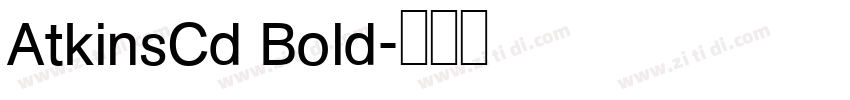 AtkinsCd Bold字体转换